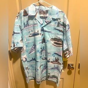 NWT Kalaheo Short Sleeve Hawaiian Shirt XL